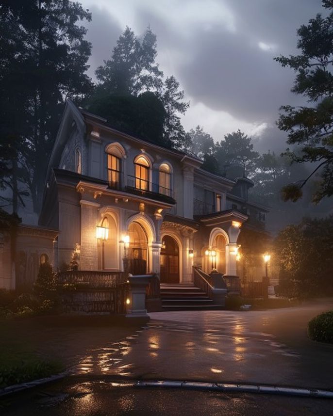 Professional low-voltage landscape lighting in a Pacific Northwest dusk scene — low-voltage landscape lighting
